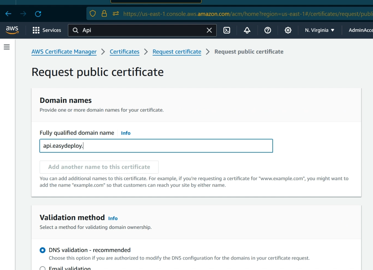 ACM Certificate