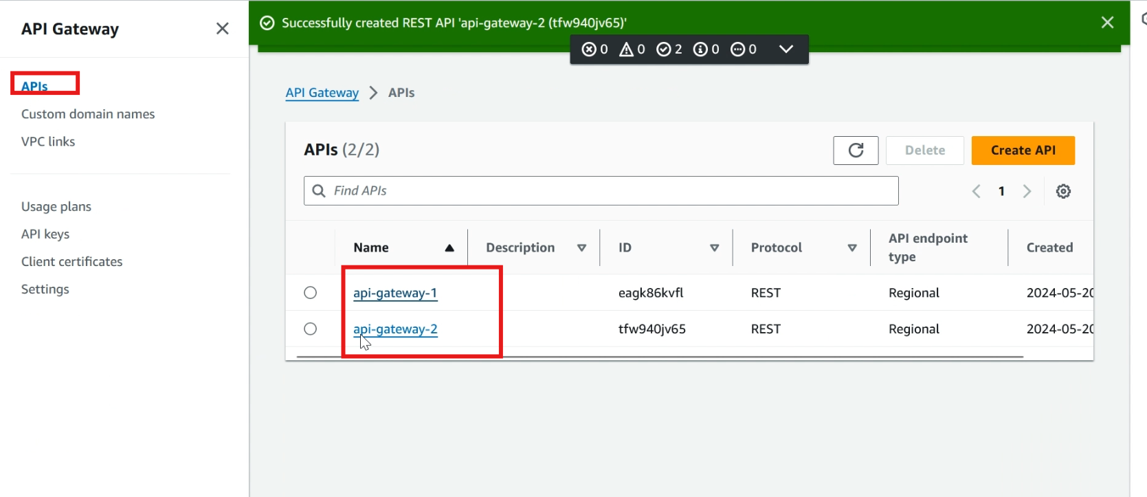 API Gateway